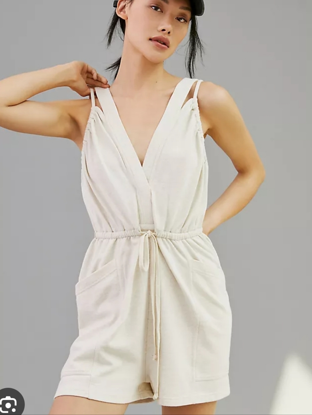 Daily Practice by Anthropologie The Playa Del Amore Romper Size Small